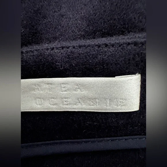 Atea Oceanie Navy Blue Flared A-Line Mini Skirt Women Size 40 / US 8 Minimalist - Picture 10 of 15